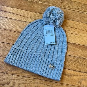 Michael Kors PomPom Hat NWT